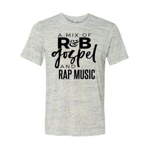 NEW! R&B, Gospel, & Trap/Rap Music CUSTOM Tee T-Shirt Top | SIZE XS